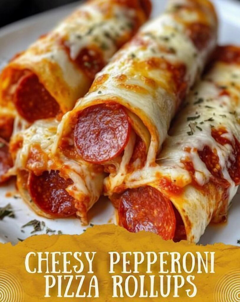cheesy pepperoni pizza rollups