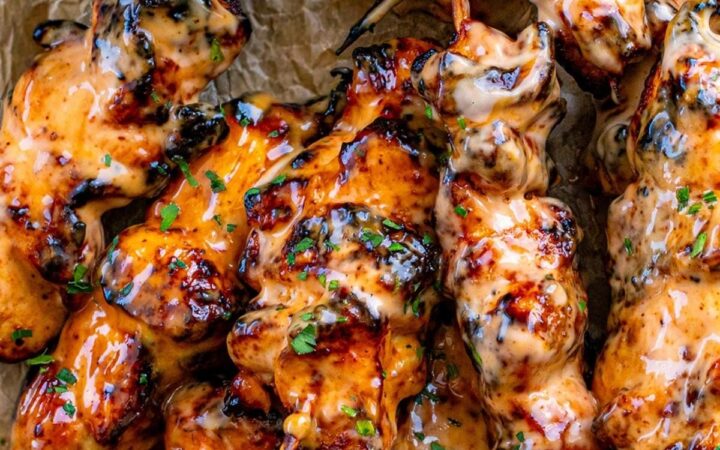 bang bang chicken skewers recipe