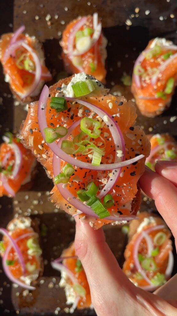 smoked salmon crostini recipe