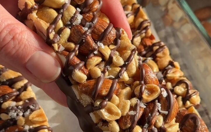dark chocolate sea salt nut bars