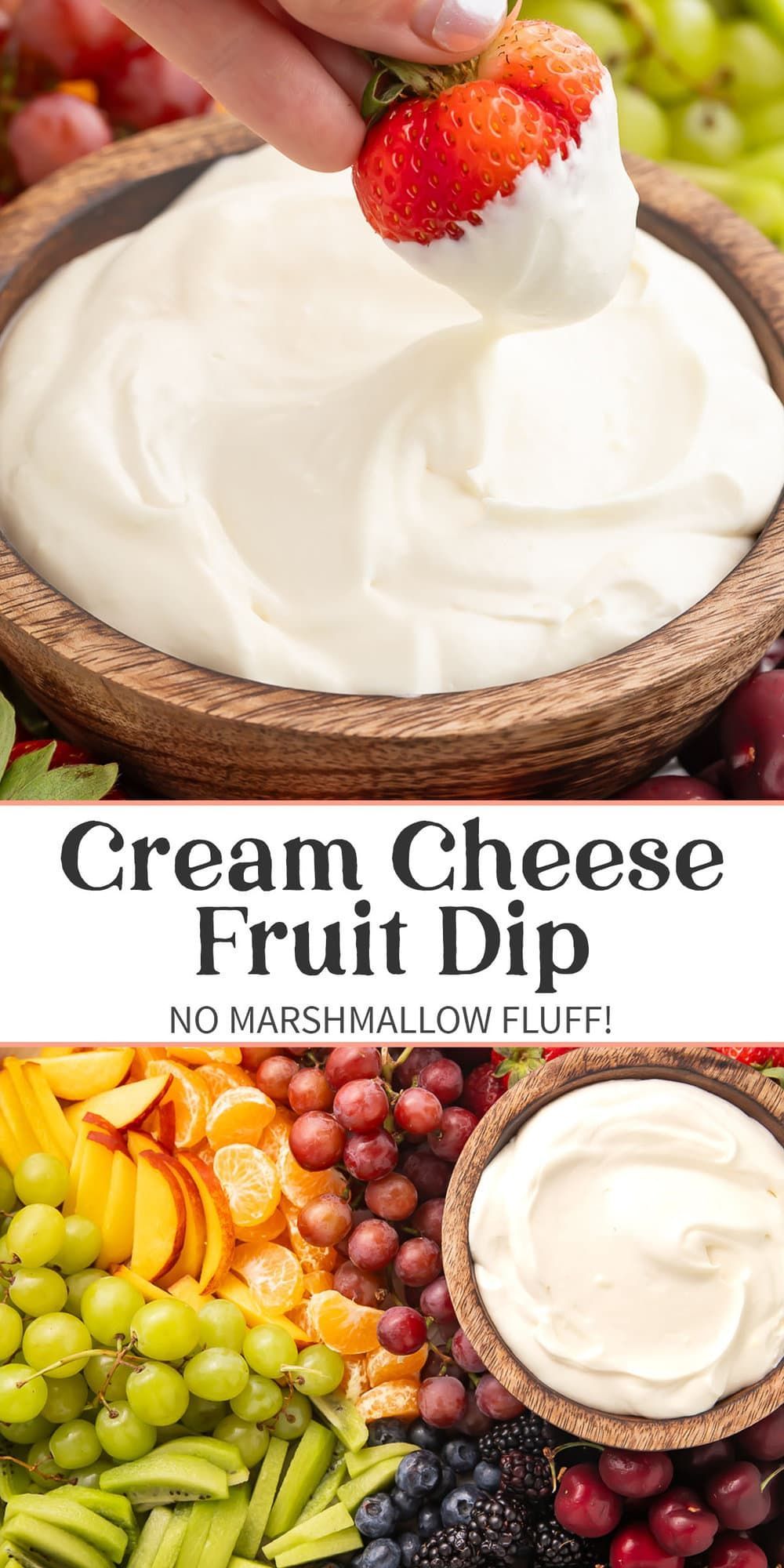 Simple Cream Cheese Fruit Dip