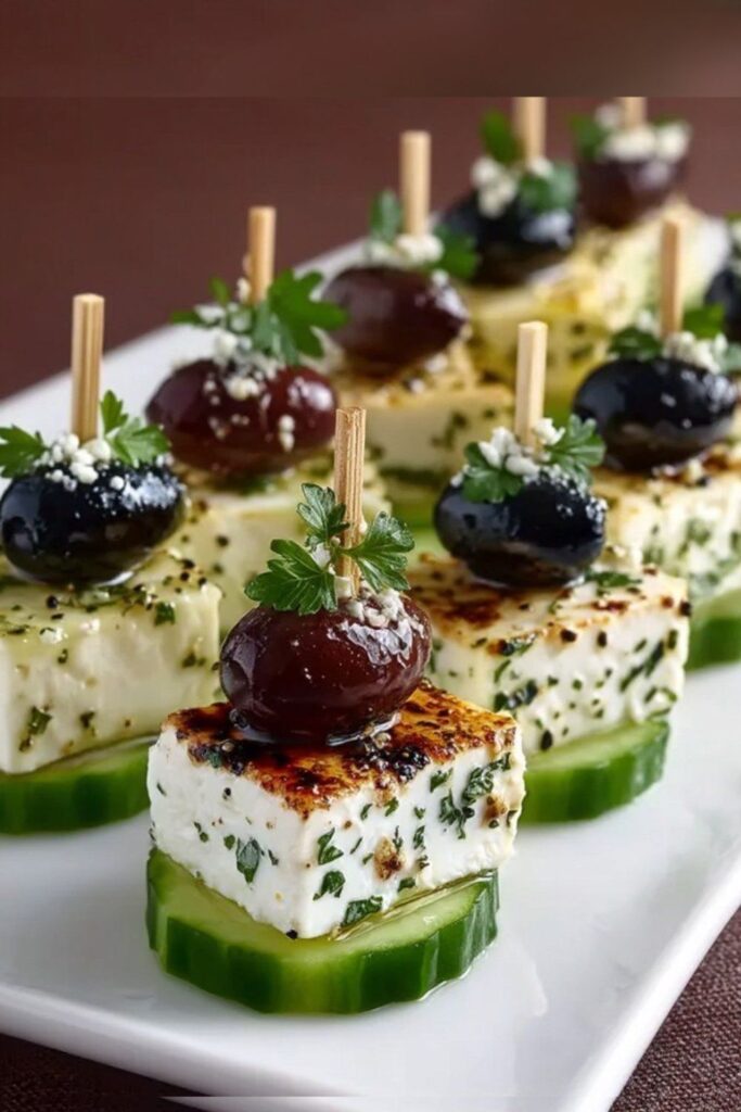 feta cucumber bites