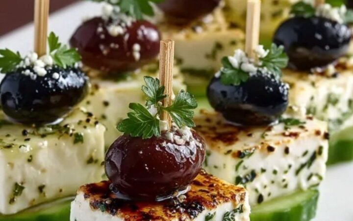 feta cucumber bites