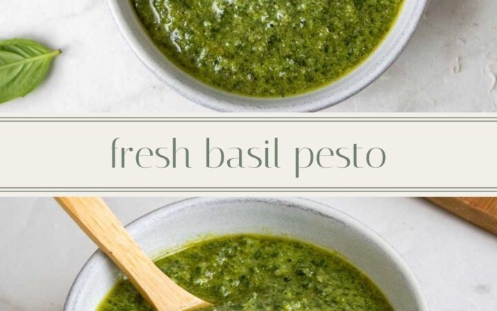 homemade pine nut pesto