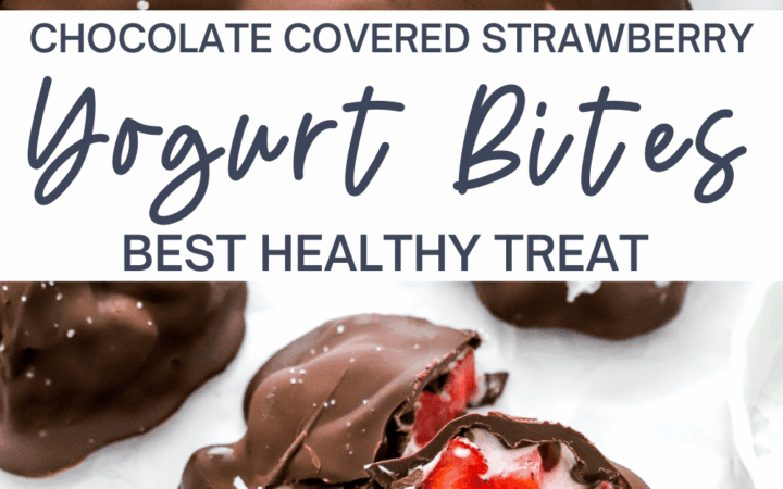 healthy strawberry yogurt bites