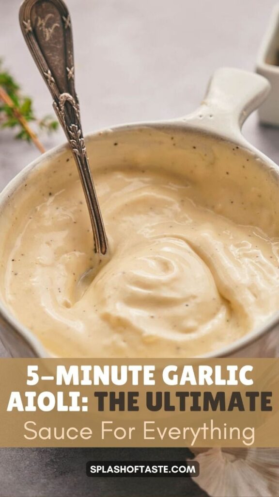 simple garlic aioli recipe