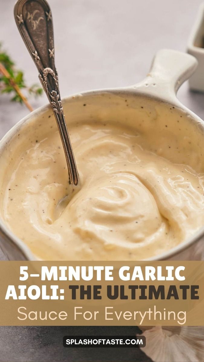 Simple Garlic Aioli Recipe