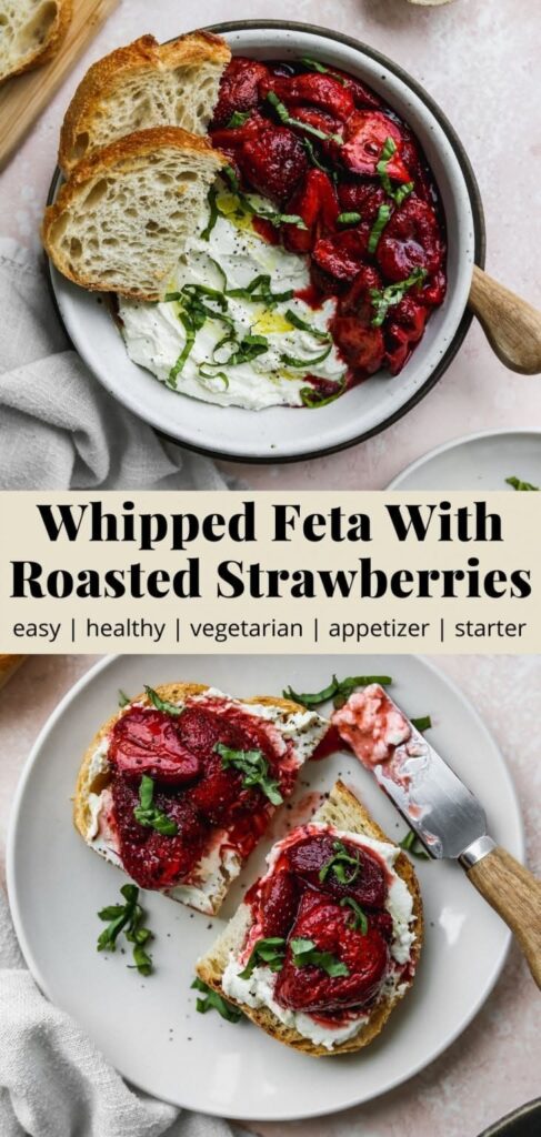 feta dip with strawberries