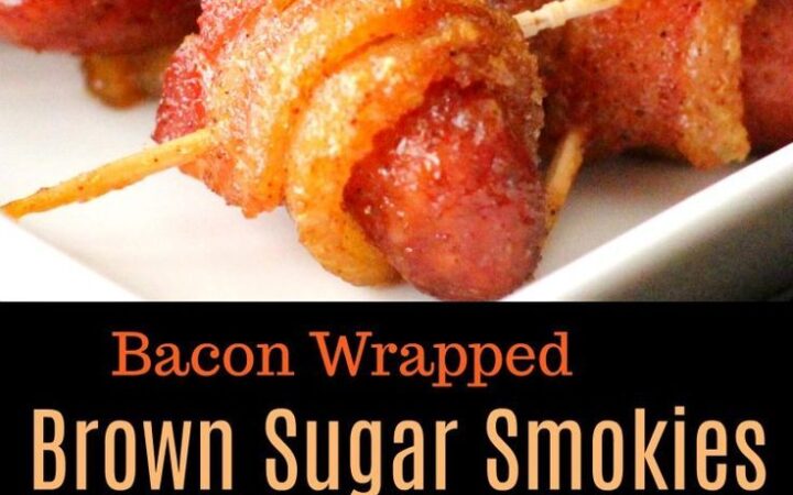 bacon wrapped brown sugar smokies