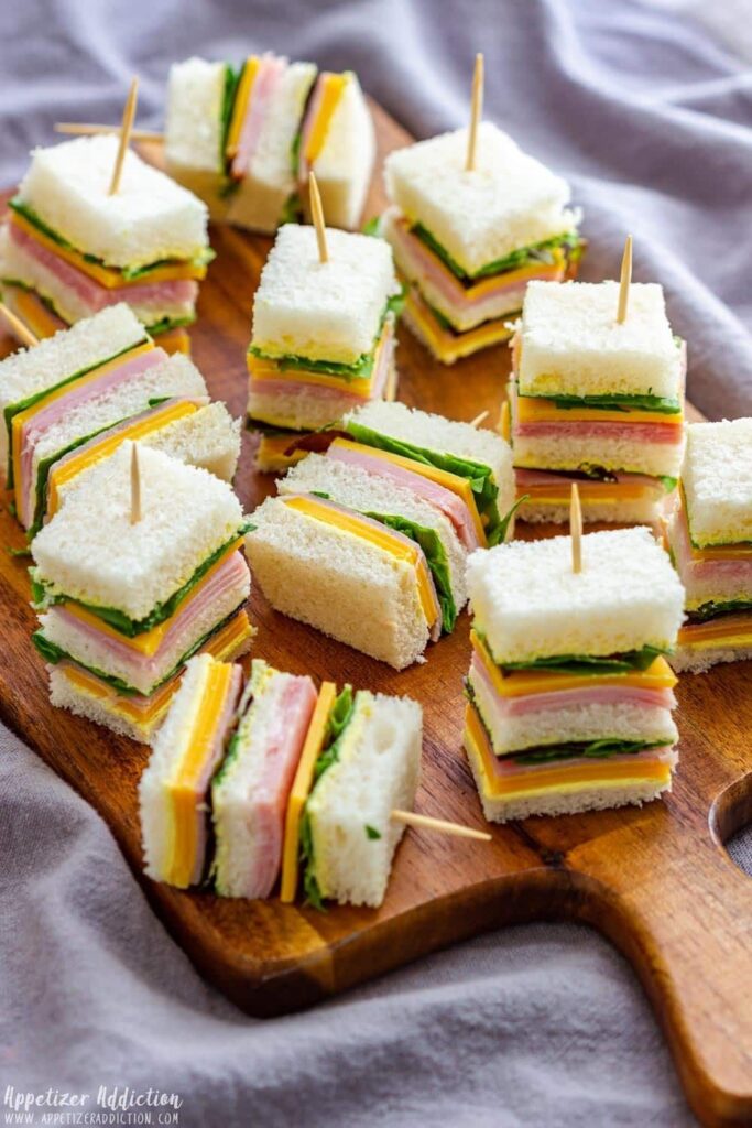 colorful mini sandwiches