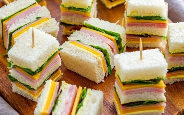 colorful mini sandwiches
