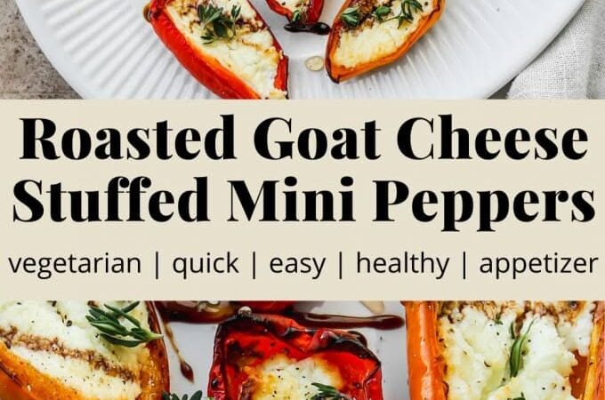goat cheese stuffed peppers