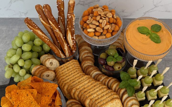 movie night snack board