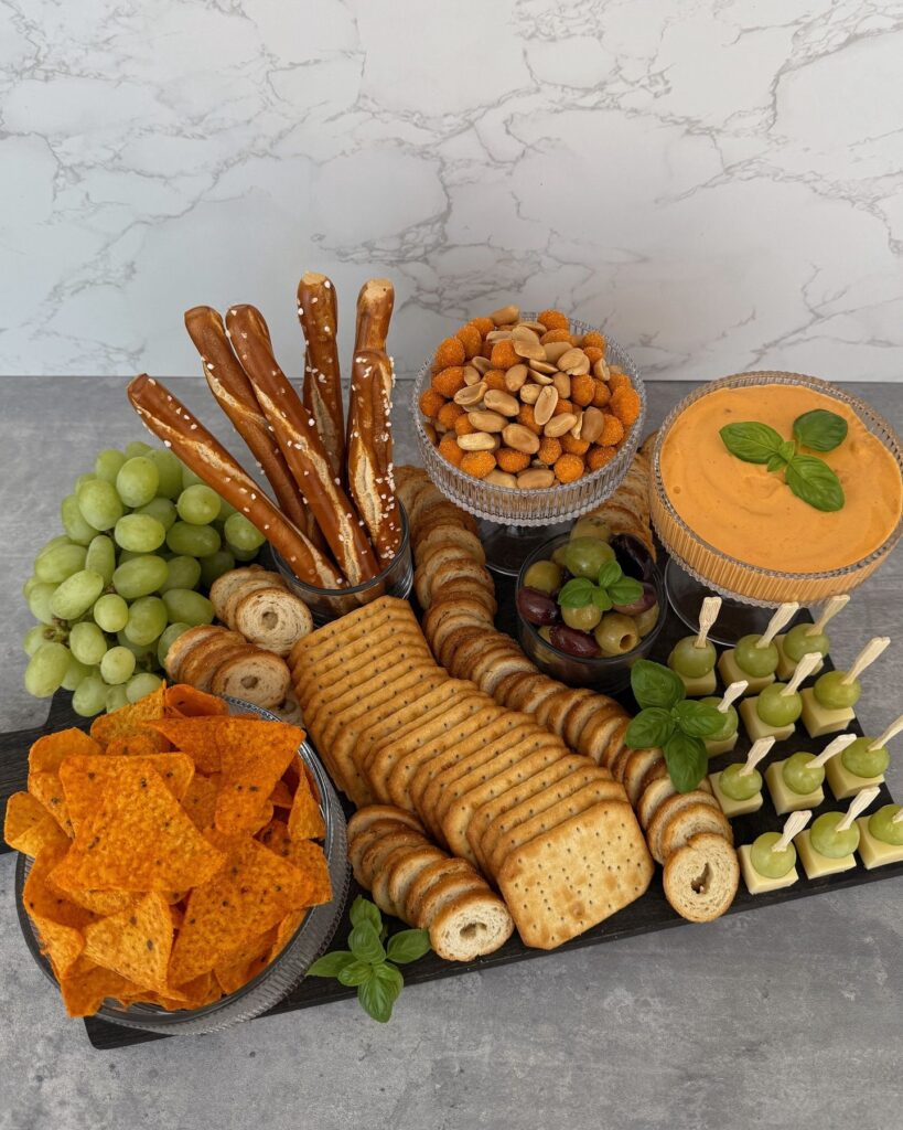 movie night snack board