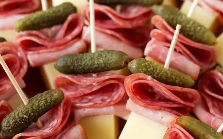cold appetizers on a stick