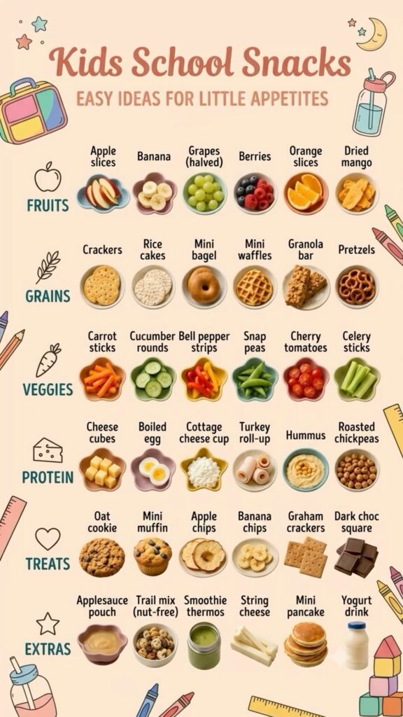 preschool snack ideas