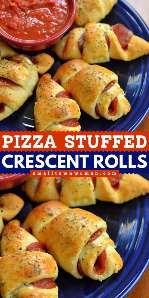 Pizza Stuffed Crescent Rolls