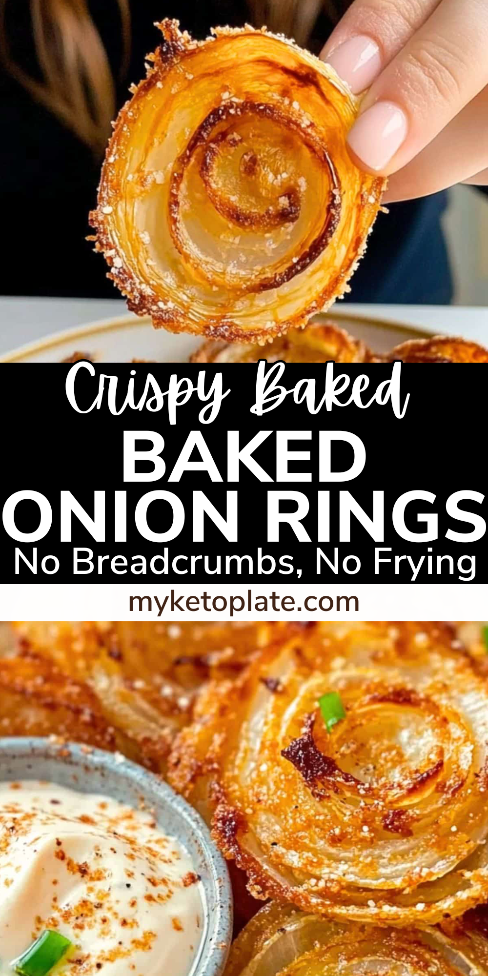 Parmesan Onion Rings Baked